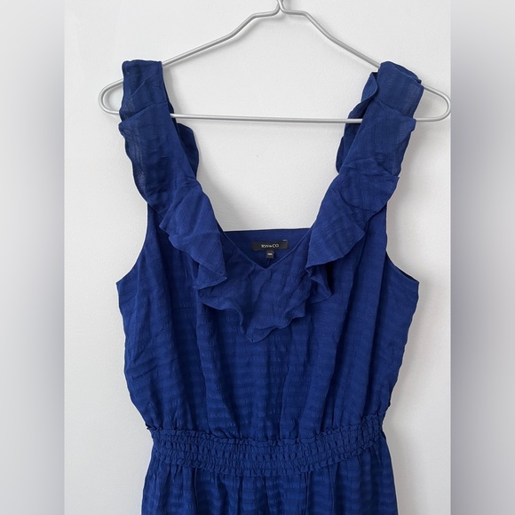 BNWT RW&CO Navy Blue Maxi Dress 👚 - Picture 2 of 6